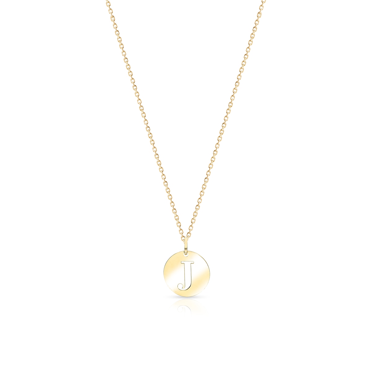 Wisiorek złoty literka J