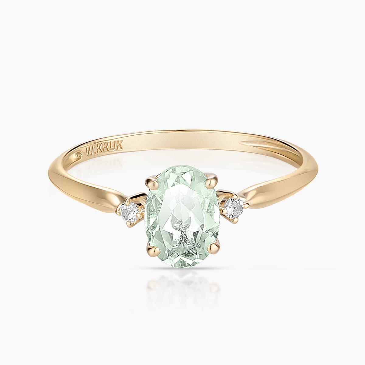 Pierścionek złoty Maria Antonina