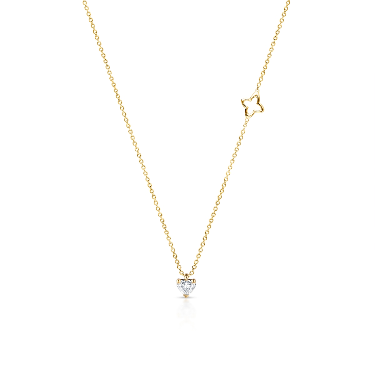 Naszyjnik złoty z diamentem RECARLO