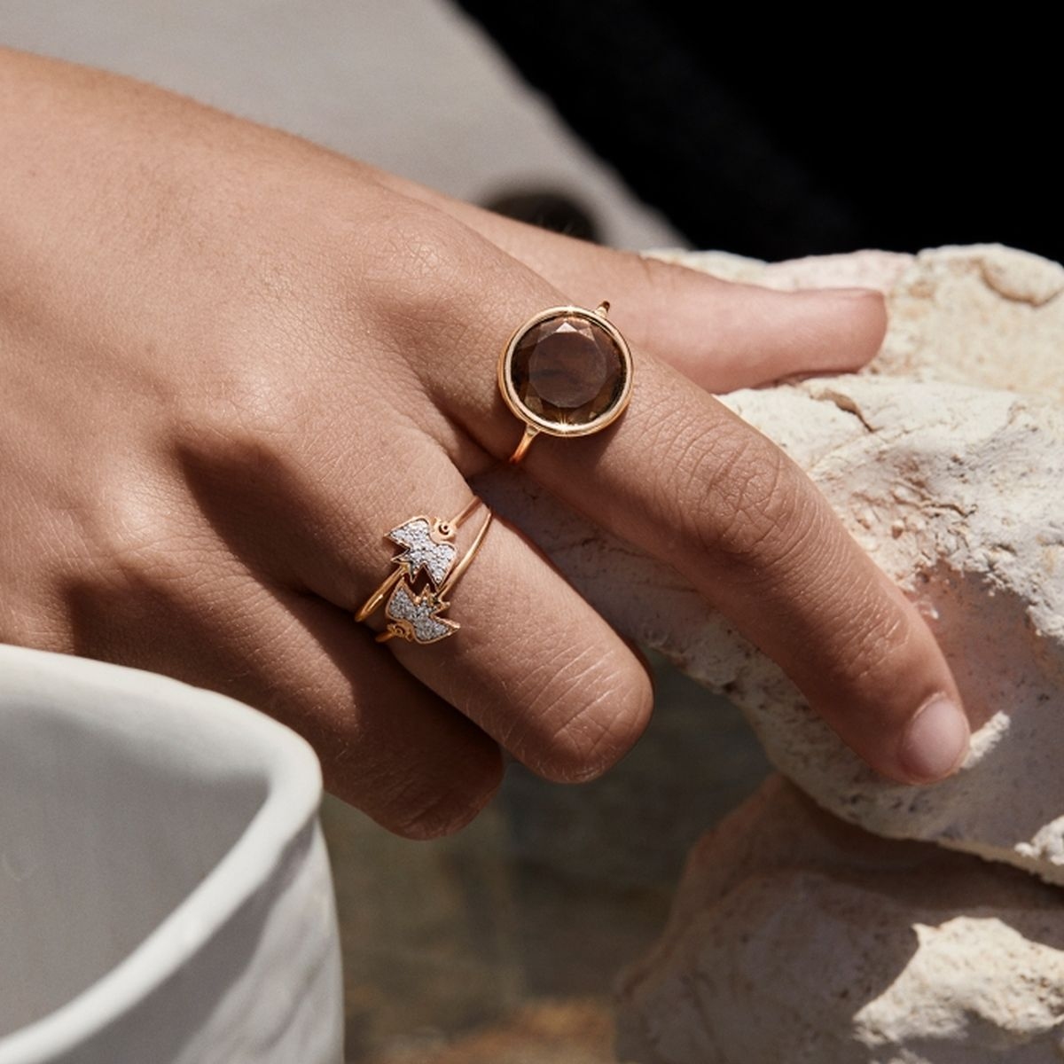 Pierścionek złoty Ginette NY