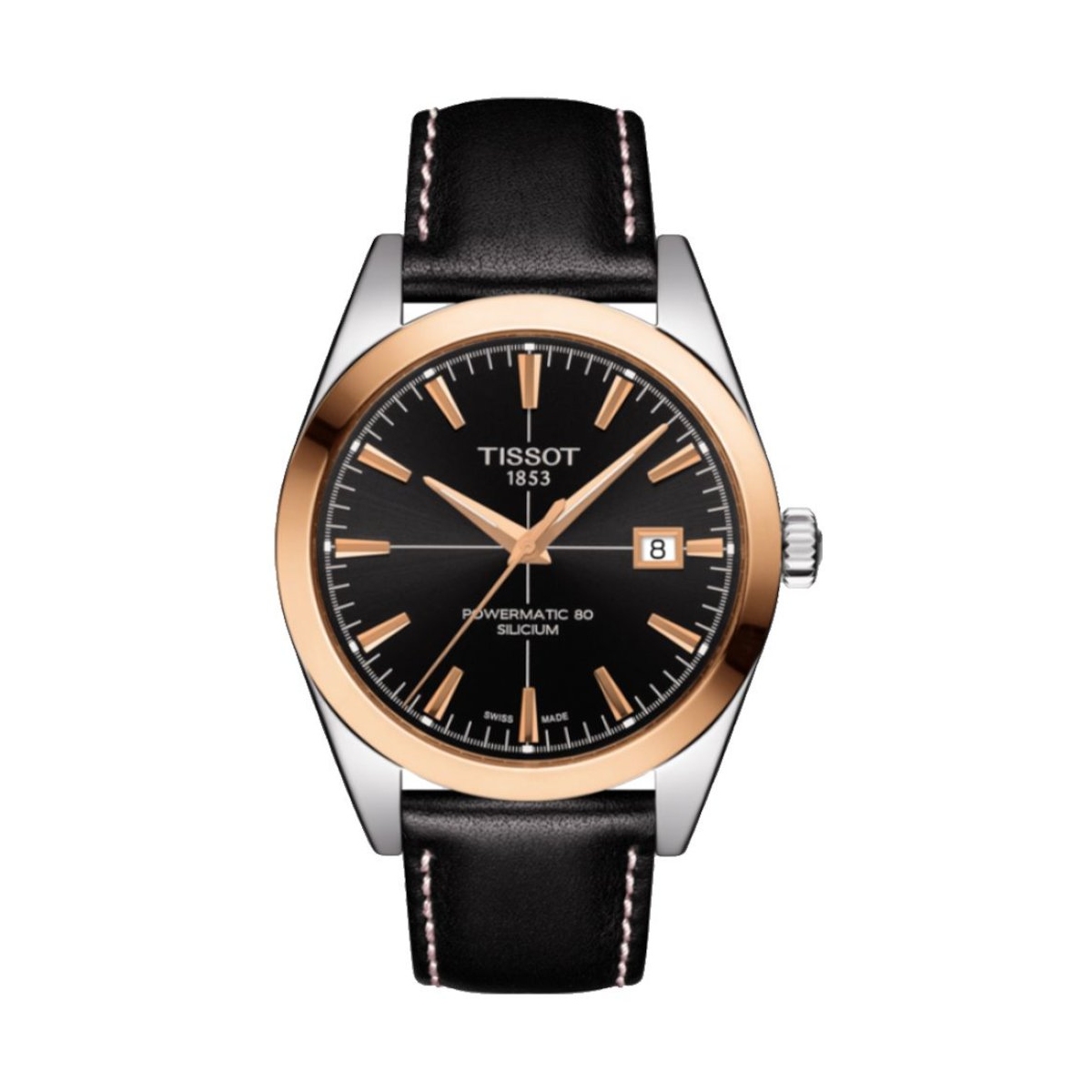 Tissot Gentleman Powermatic 80 Silicium Solid 18k Gold Bezel