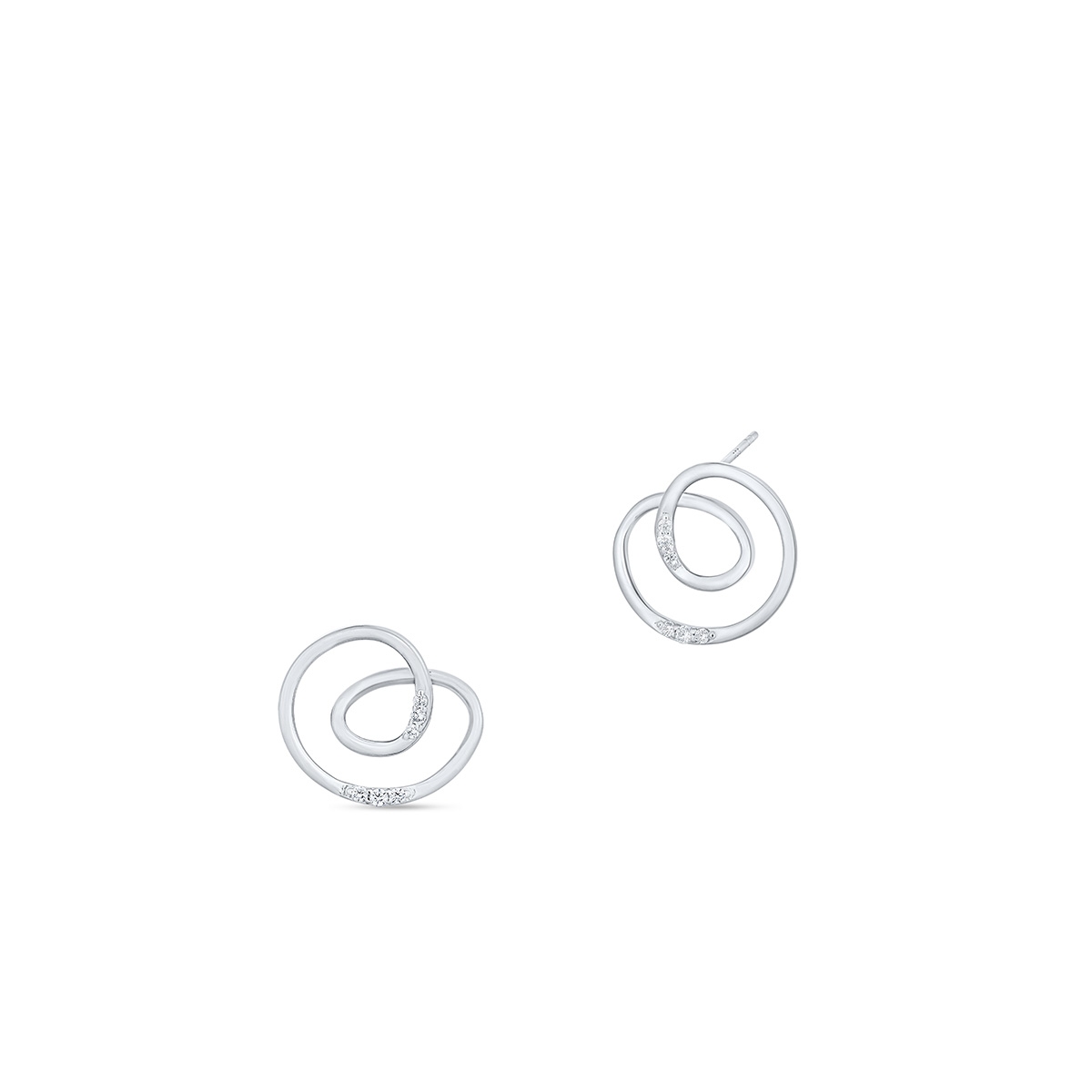 Kolczyki srebrne z cyrkoniami