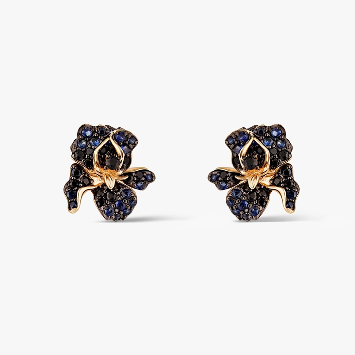 Kolczyki złote Kwiaty Nocy