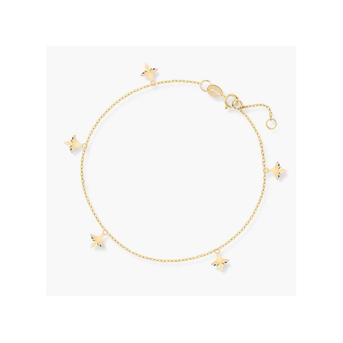 Bransoleta złota z wiszącymi gwiazdkami