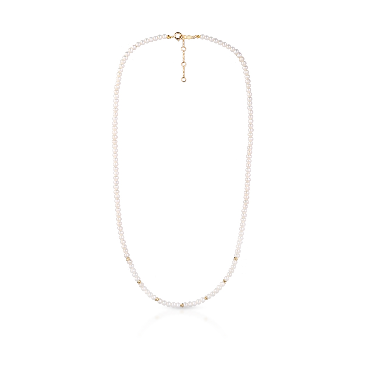 Naszyjnik złoty z perłami