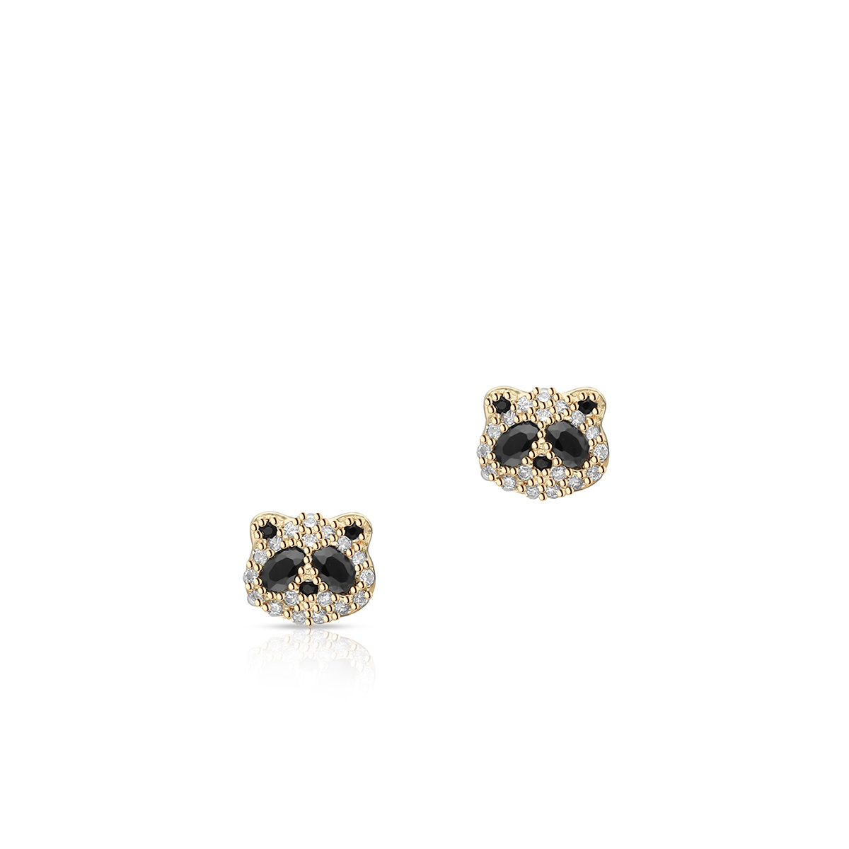 Kolczyki złote z cyrkoniami