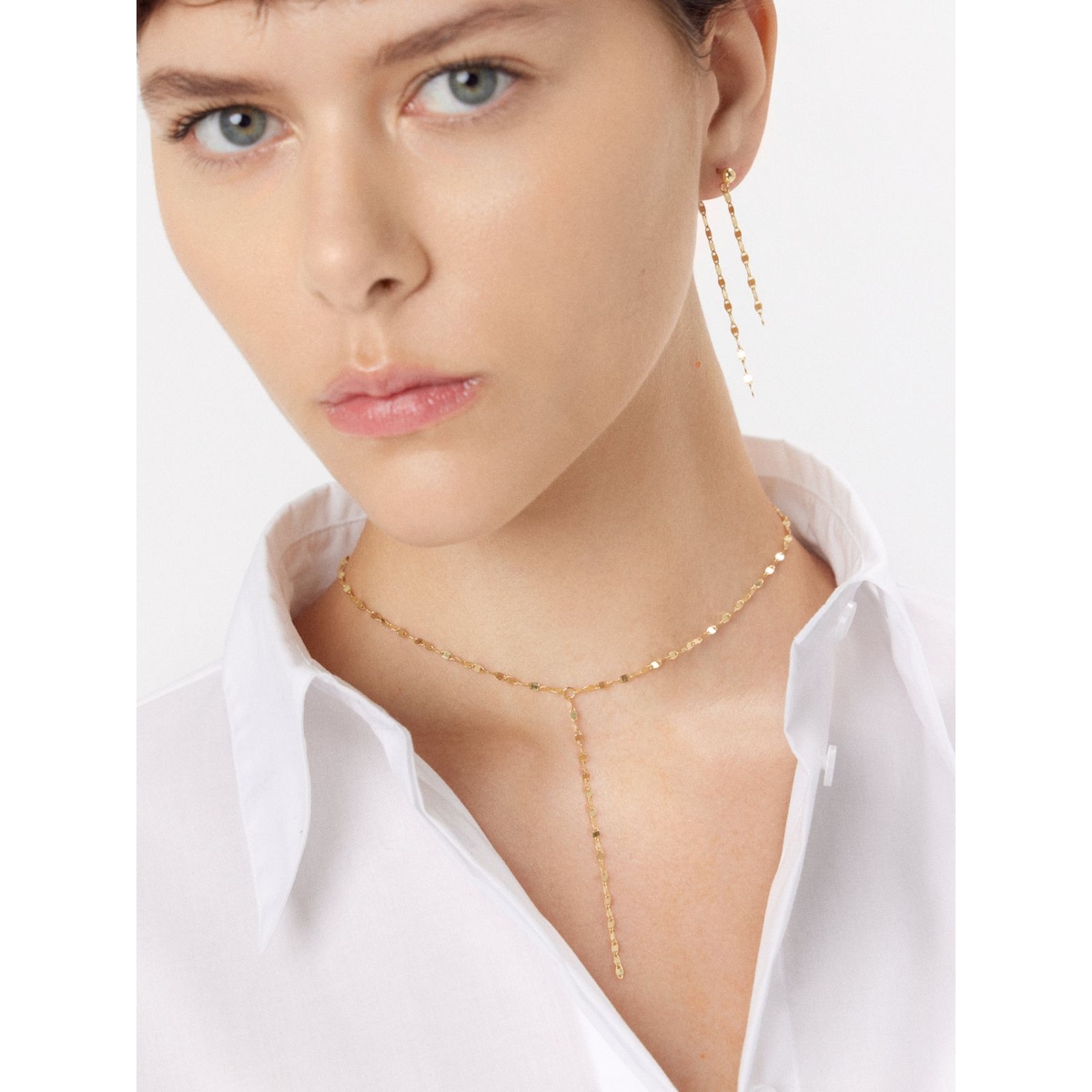 Naszyjnik srebrny pozłacany