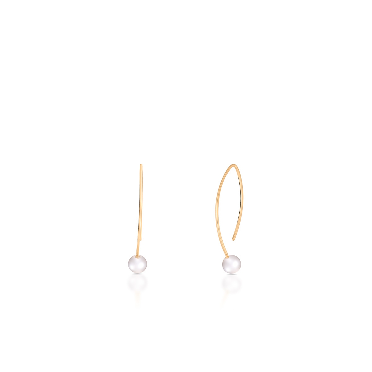 Kolczyki złote z perłami