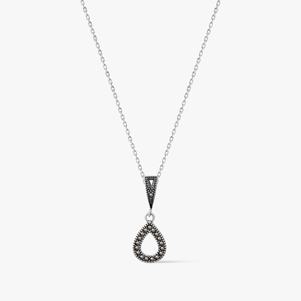 KOMPLET SREBRNA ŁEZKA