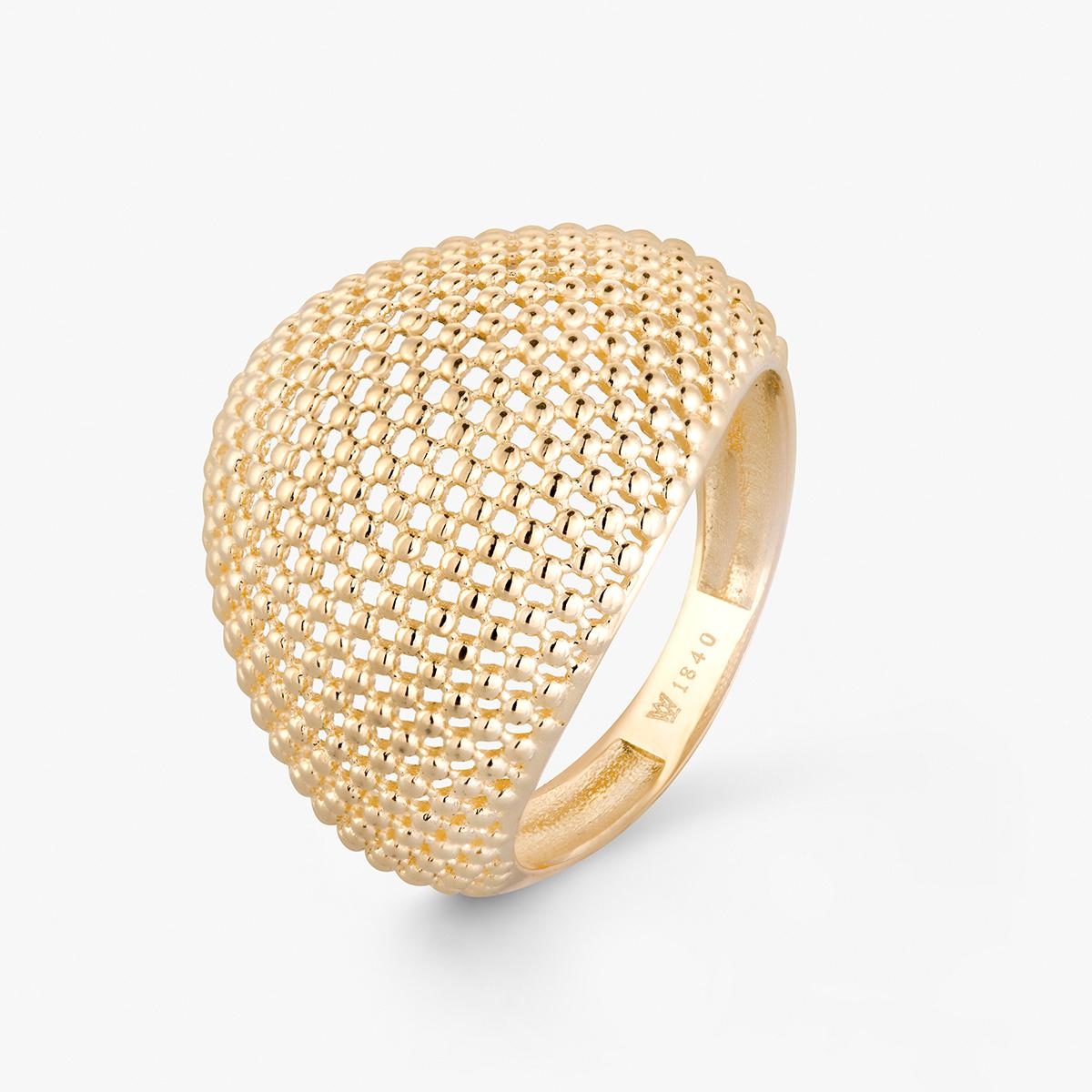 Pierścionek złoty ażurowy