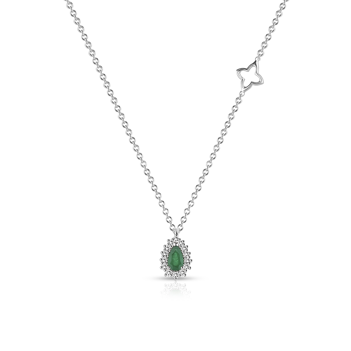 Naszyjnik białe złoto Recarlo