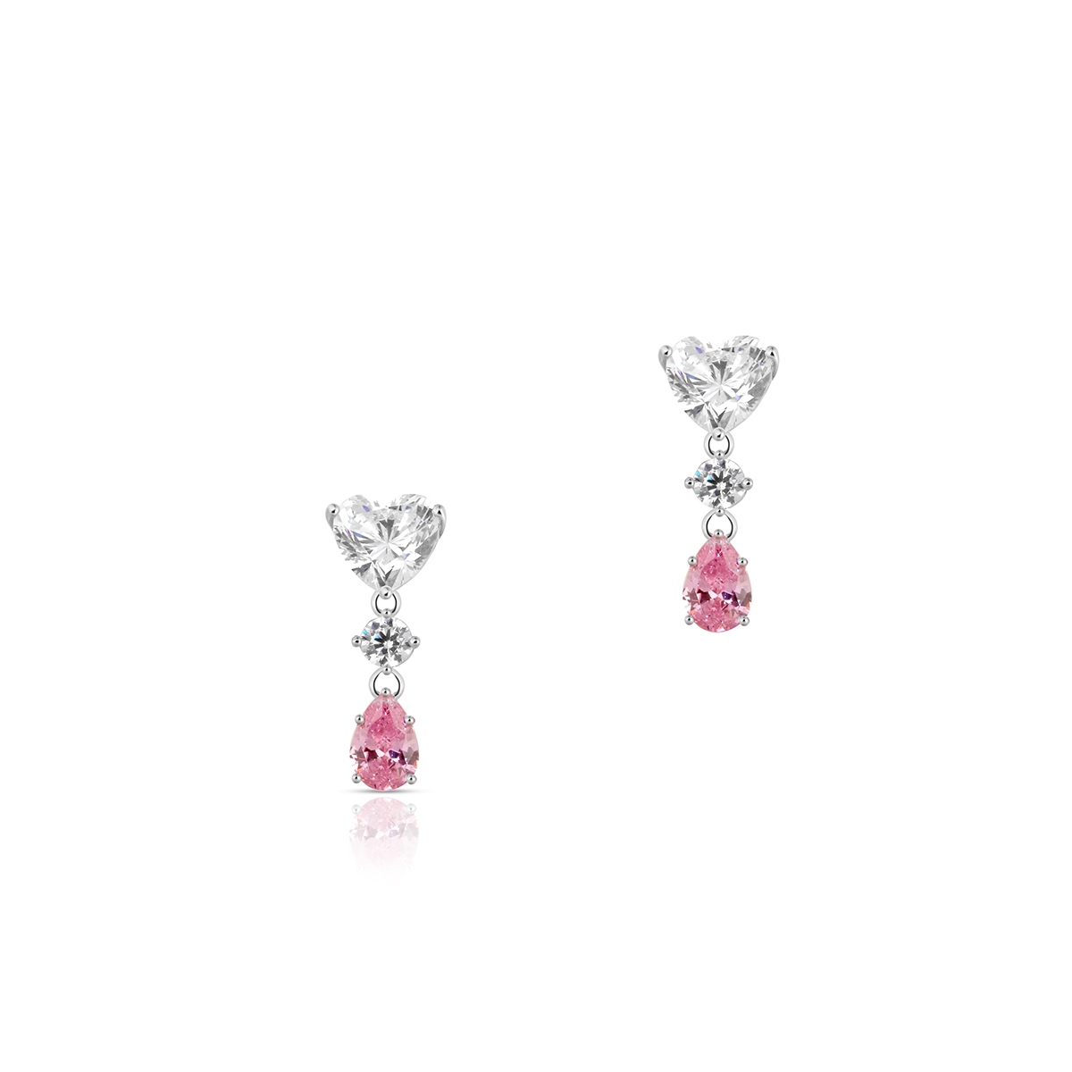 Kolczyki srebrne z cyrkoniami Ceremonials