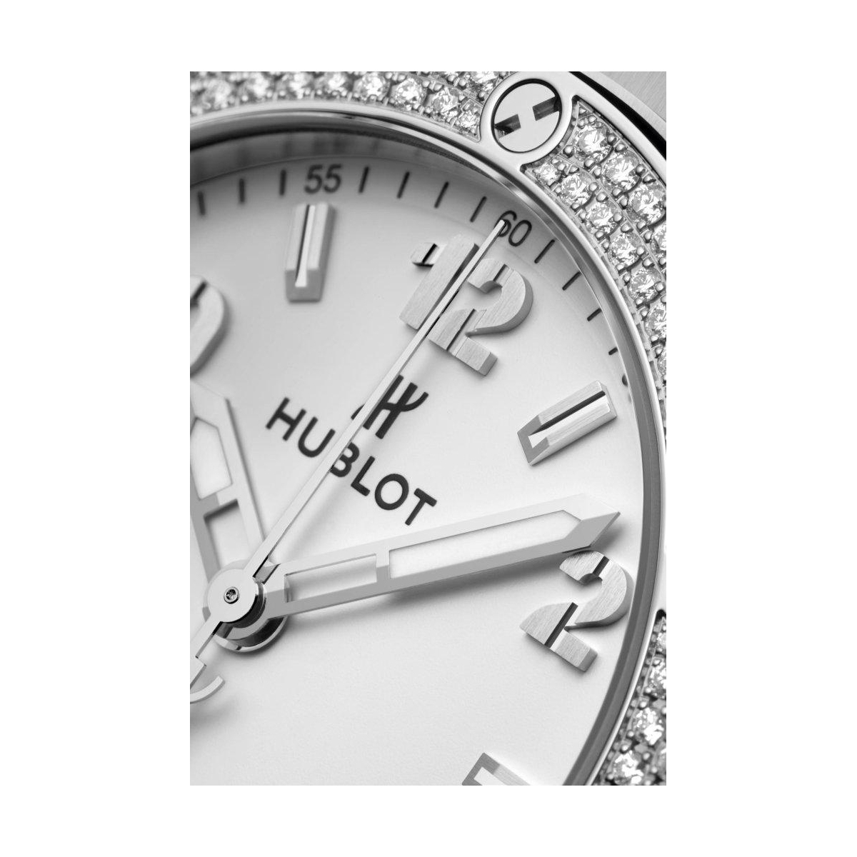 ZEGAREK HUBLOT BIG BANG STEEL WHITE DIAMONDS