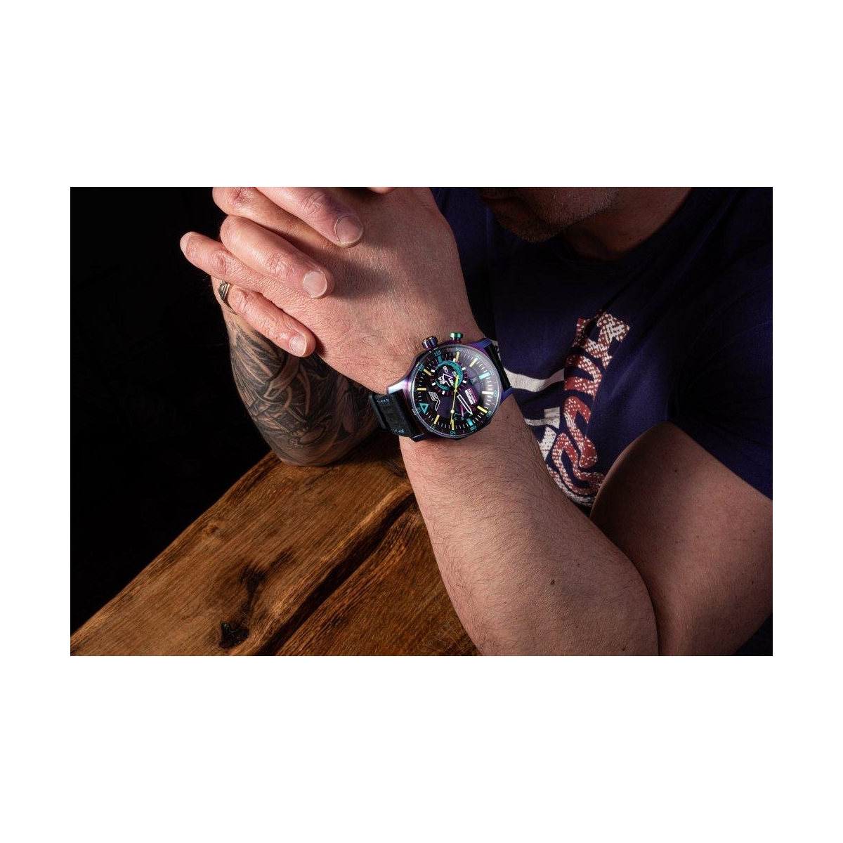 ZEGAREK VOSTOK EUROPE EXPEDITION NORTH POLE 1 POLAR LIGHT SOLAR