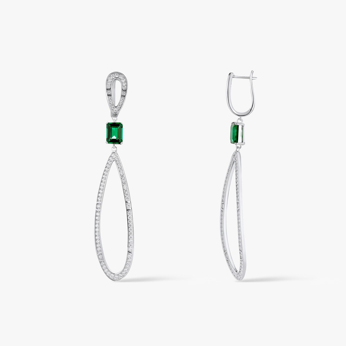 Kolczyki srebrne z cyrkoniami Ceremonials