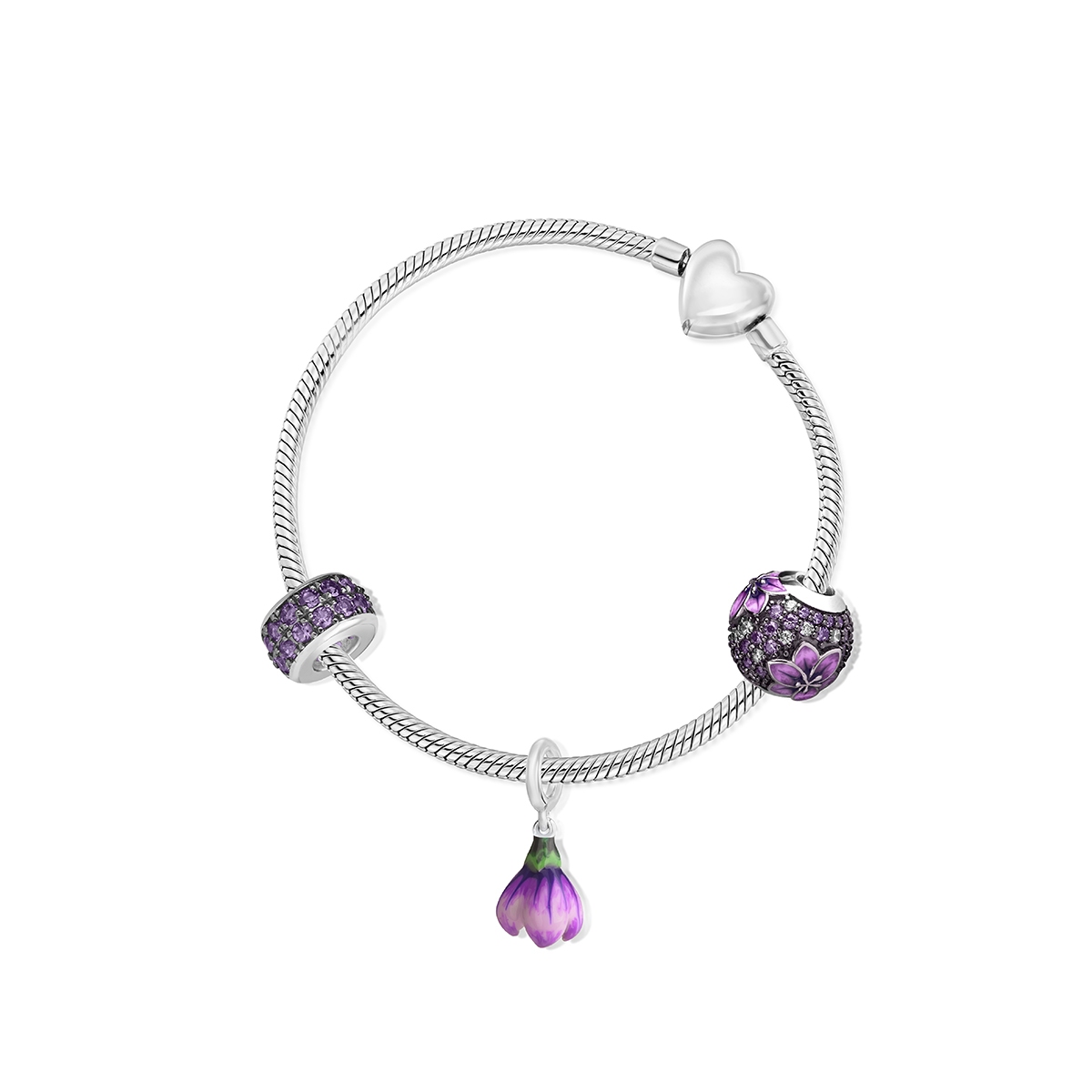 Zawieszka srebrna Kwiaty Nocy