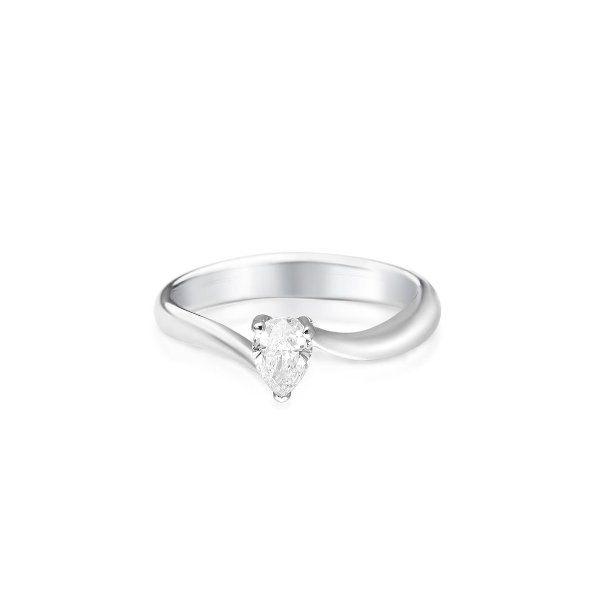 Pierścionek białe złoto Recarlo