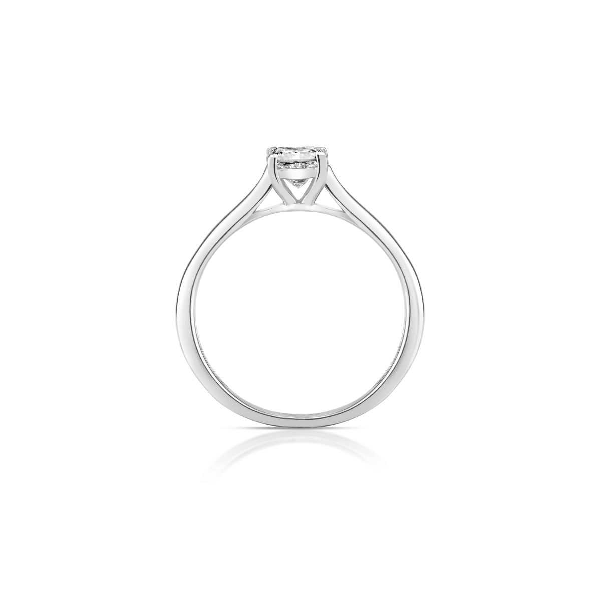 Pierścionek zaręczynowy białe złoto Niezwykły