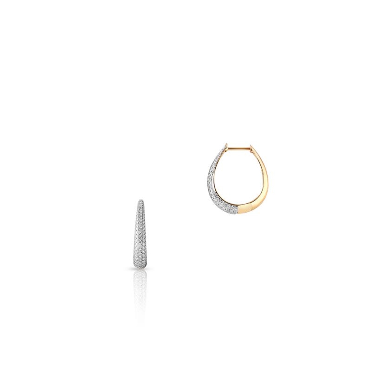 Kolczyki złote z diamentami