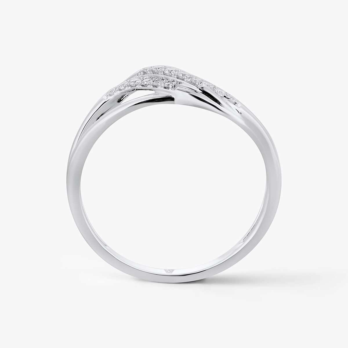 Pierścionek złoty z diamentami