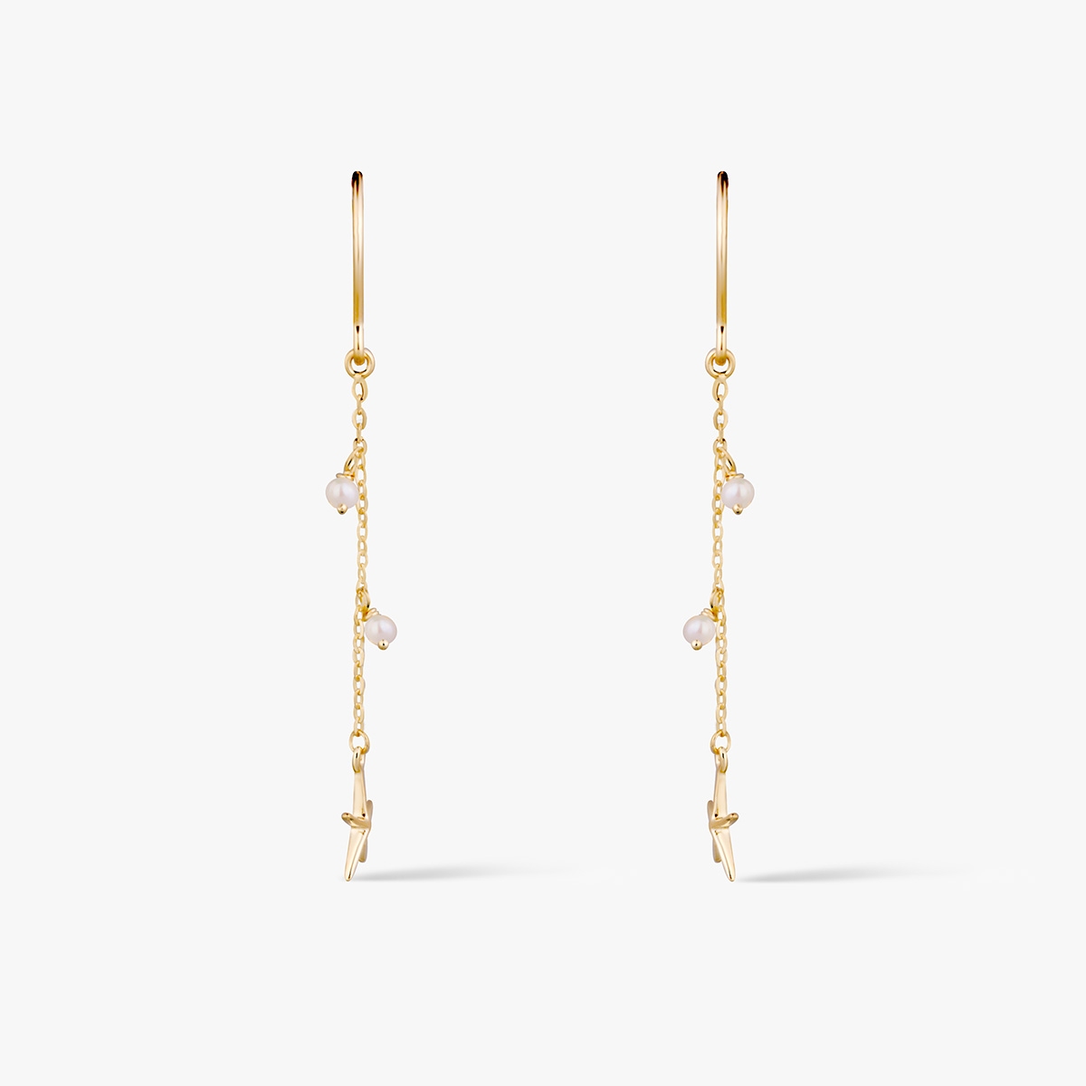 Kolczyki złote Santorini