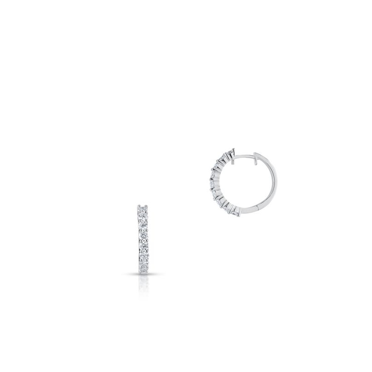 Kolczyki białe złoto z brylantami