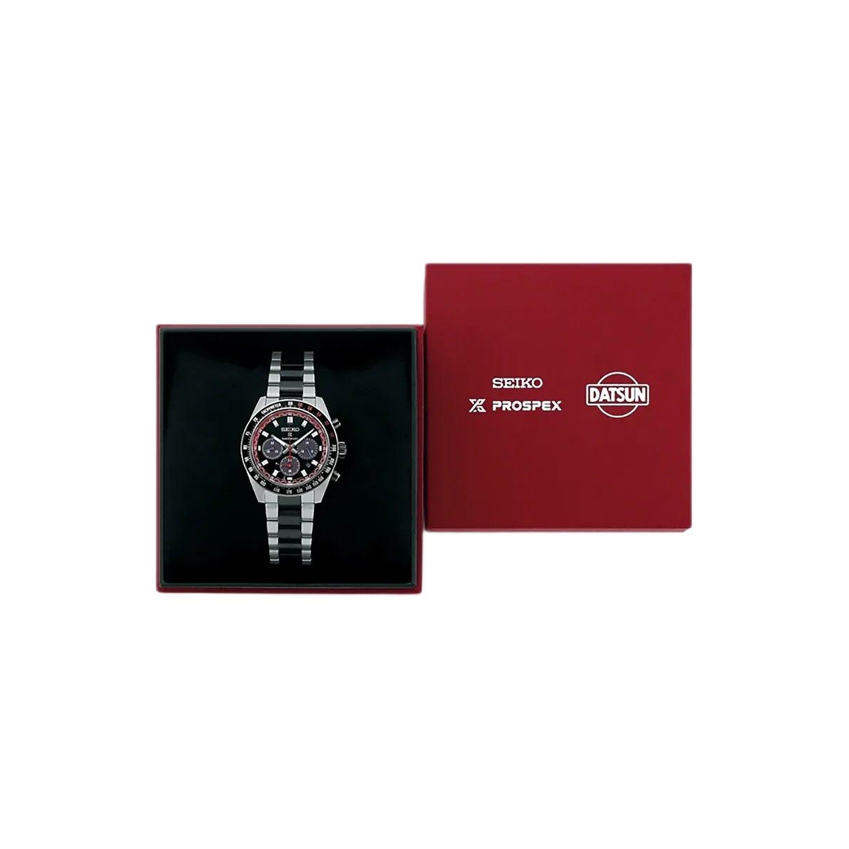 ZEGAREK SEIKO PROSPEX SPEEDTIMER SOLAR CHRONOGRAPH X DATSUN LIMITED EDITION