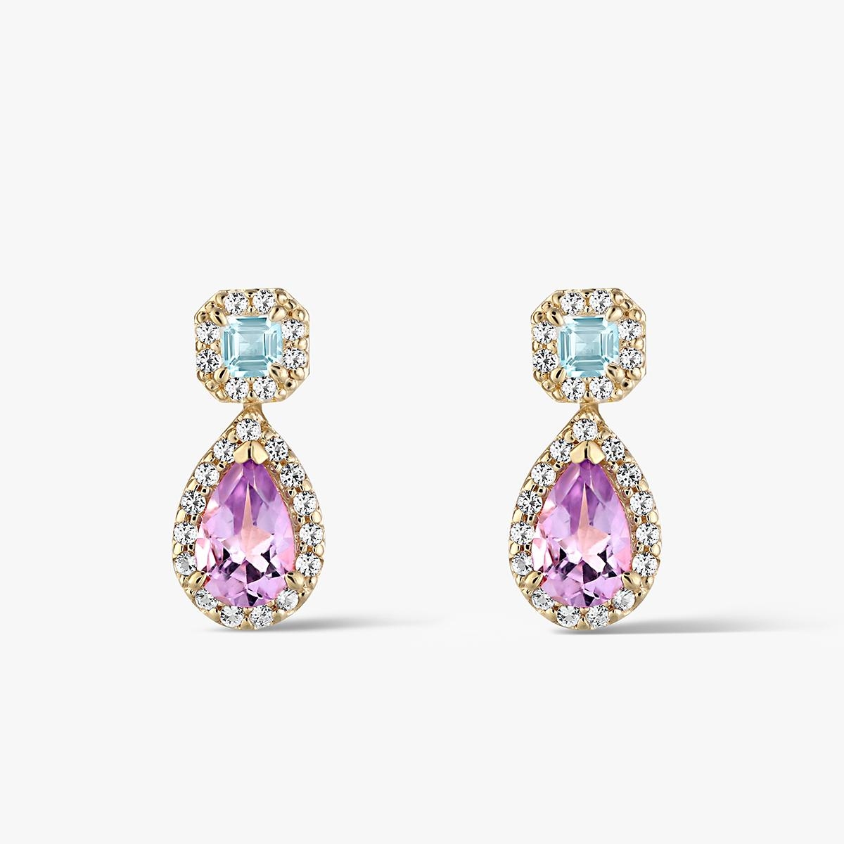 Kolczyki złote Maria Antonina