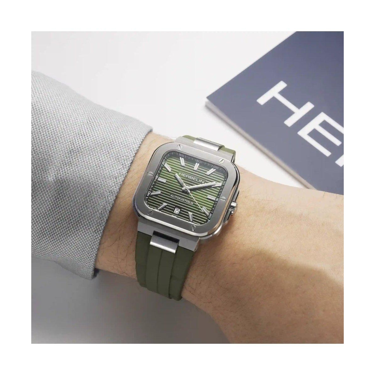 ZEGAREK HERBELIN CAP CAMARAT SQUARE AUTOMATIC