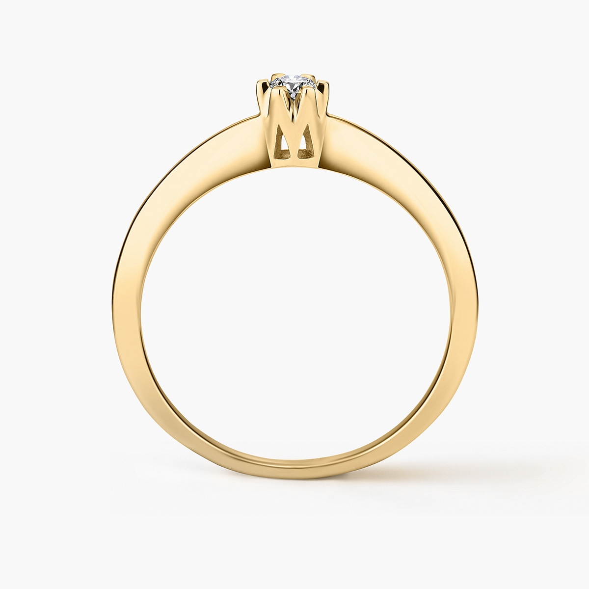 Pierścionek zaręczynowy złoty Jedyny