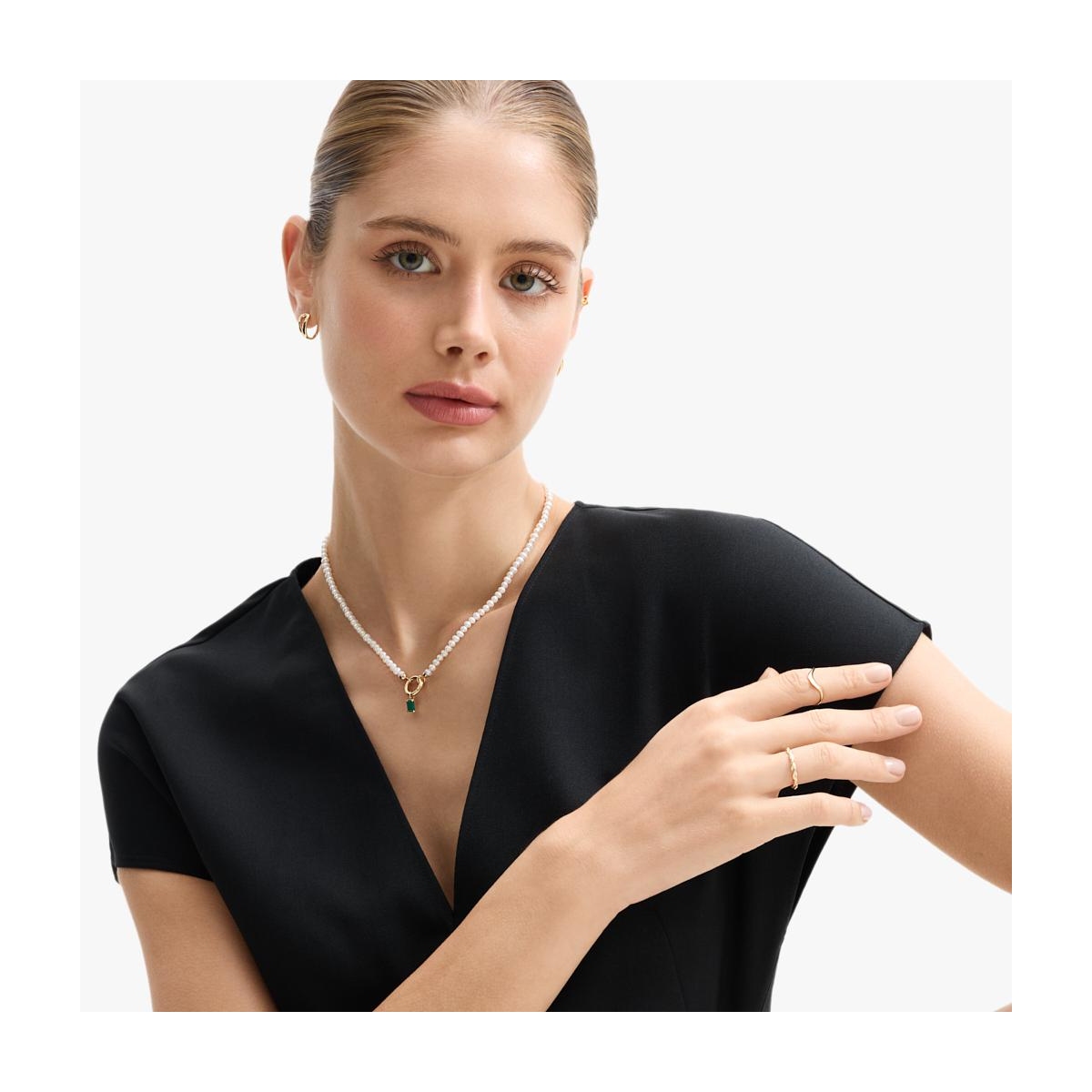 Wisiorek złoty z agatem