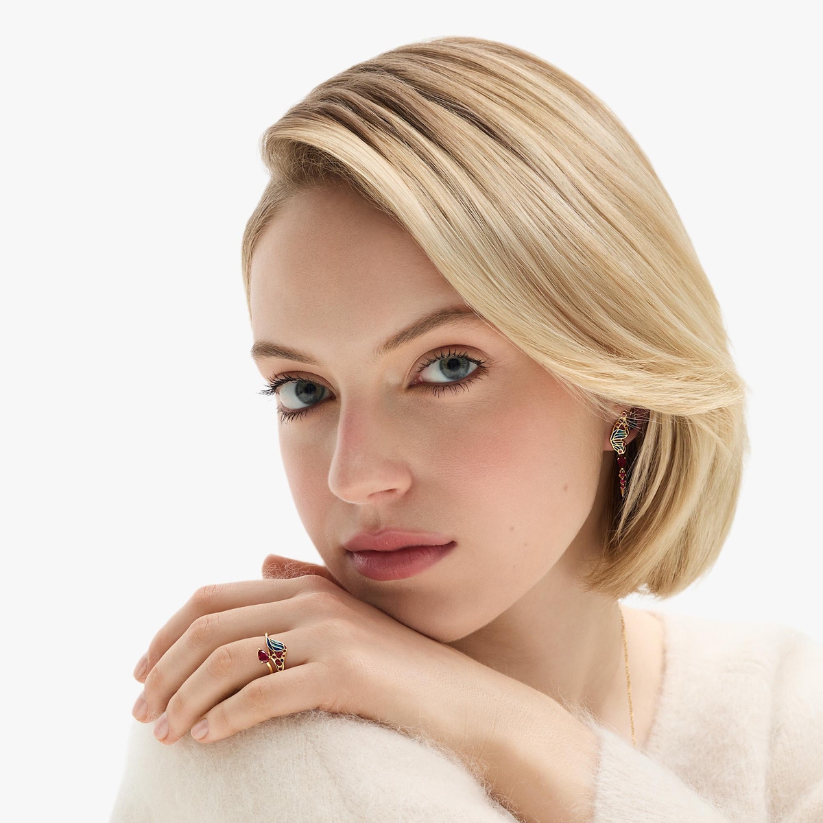 Kolczyki srebrne Imaginarium