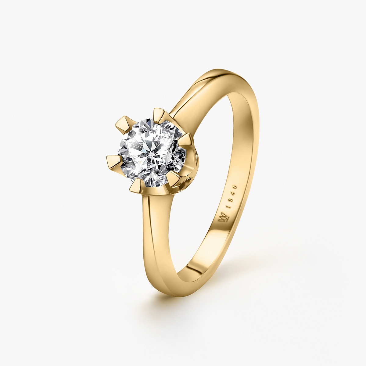 Pierścionek zaręczynowy złoty Jedyny