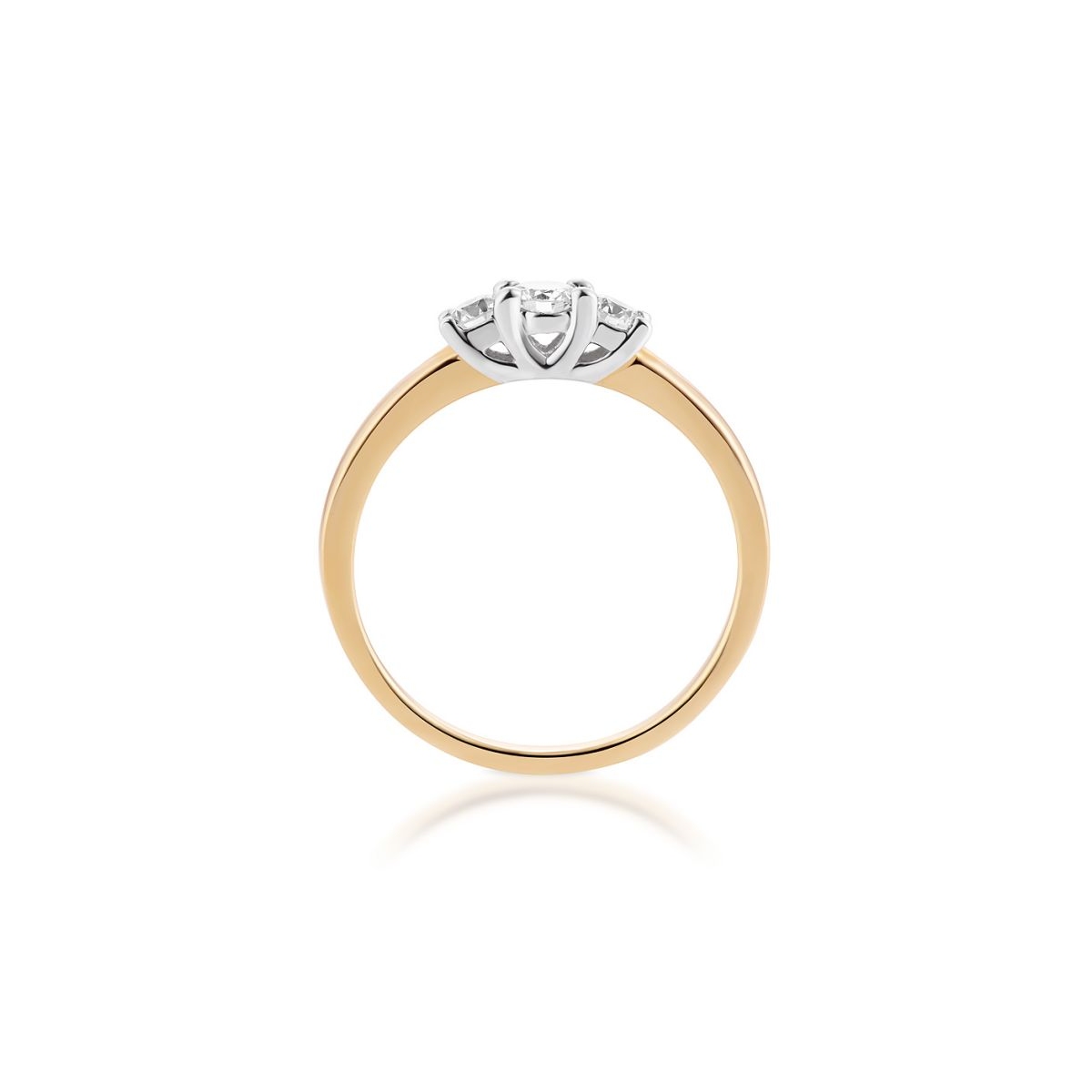 Pierścionek zaręczynowy złoty Wieczny