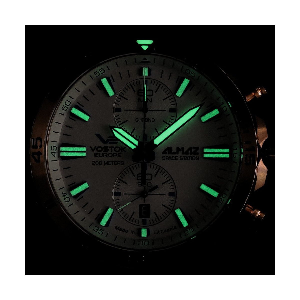 ZEGAREK VOSTOK EUROPE ALMAZ SPACE STATION CHRONO
