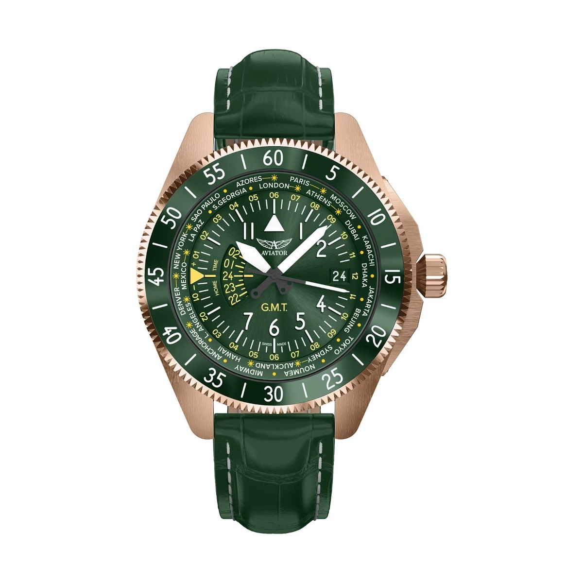 ZEGAREK AVIATOR AIRACOBRA GMT