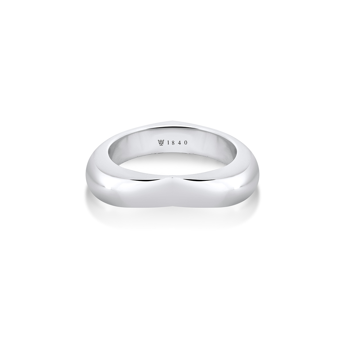 Pierścionek srebrny w kształcie serca