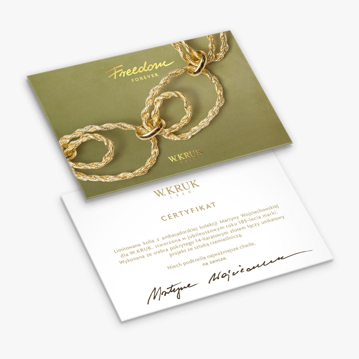 Naszyjnik srebrny Freedom Forever