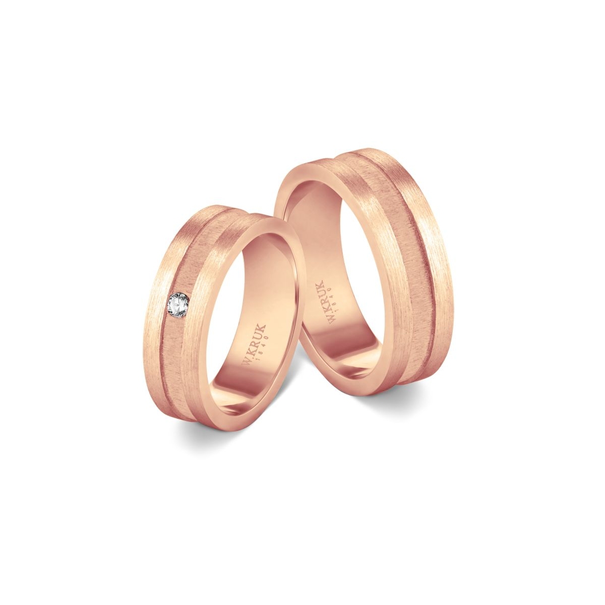 Komplet obrączek złotych ROSSALIA