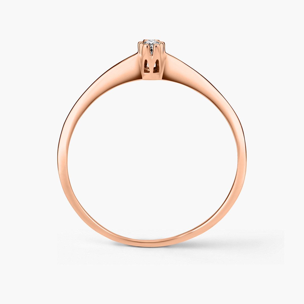 Pierścionek zaręczynowy złoty Jedyny