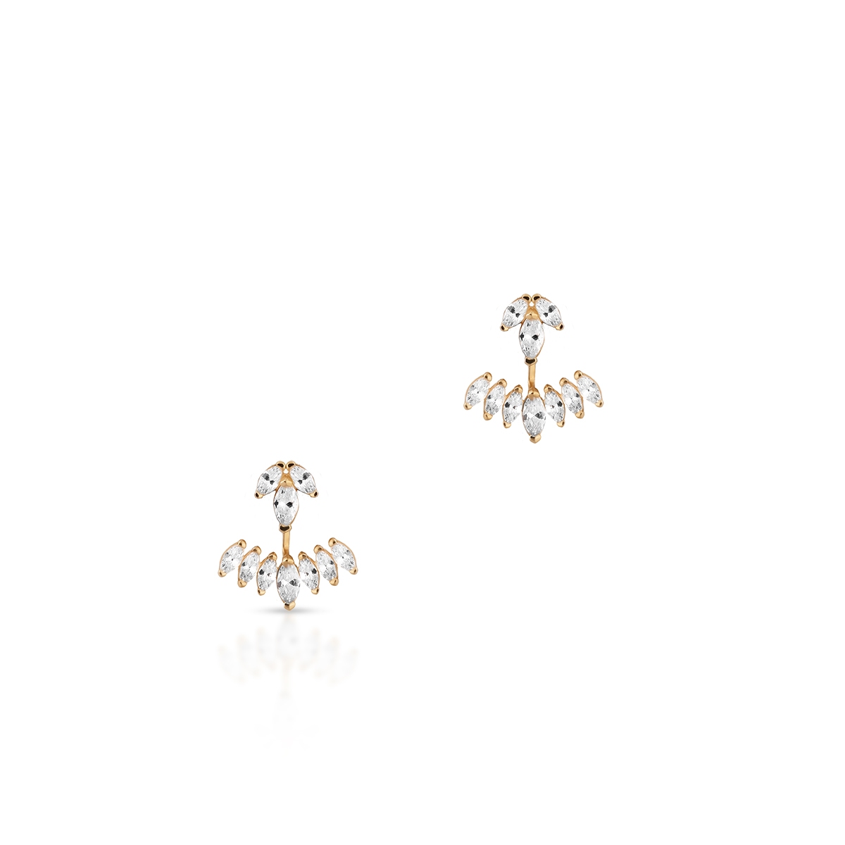 Kolczyki złote z cyrkoniami Ceremonials