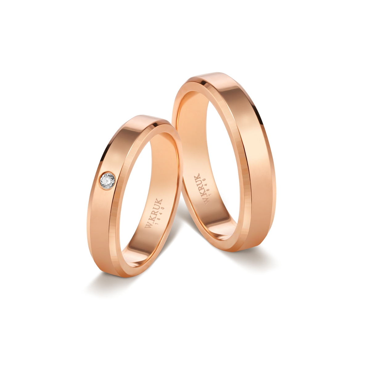 Komplet obrączek złotych MAGICA