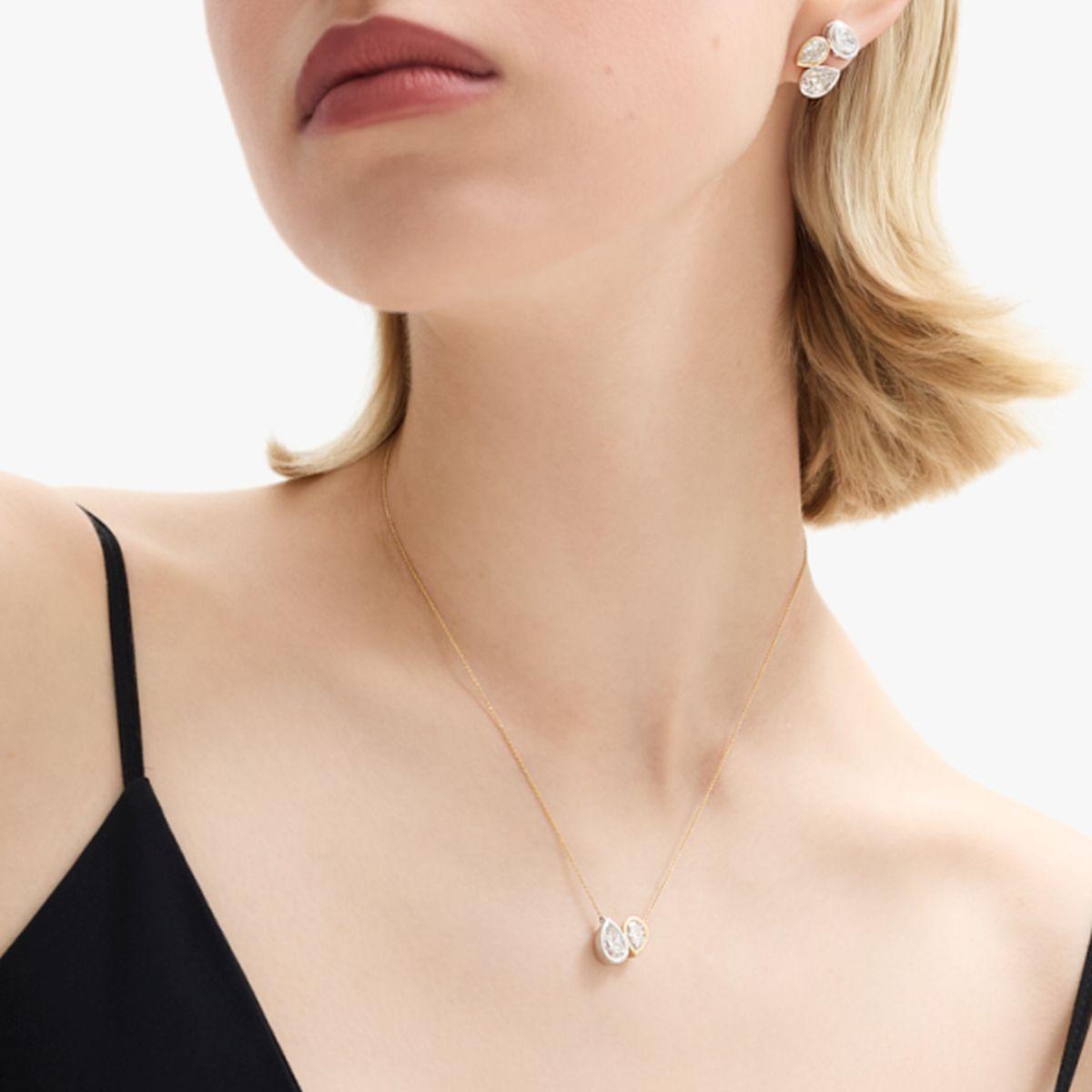 Naszyjnik złoty z diamentami Nuova