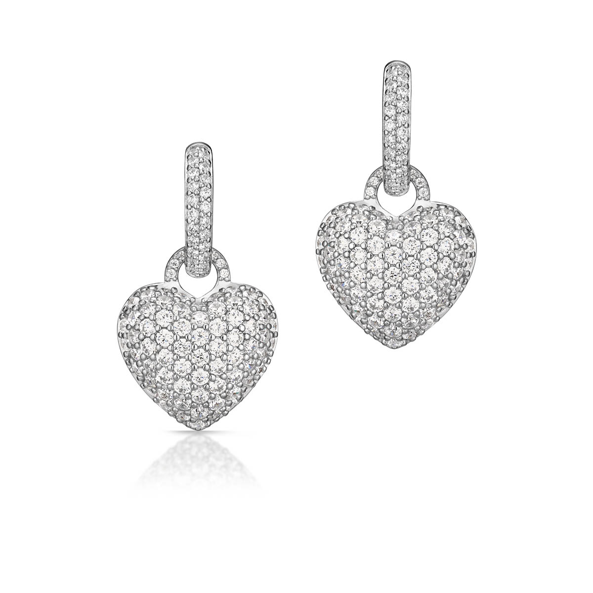 Kolczyki srebrne z cyrkoniami Emblems