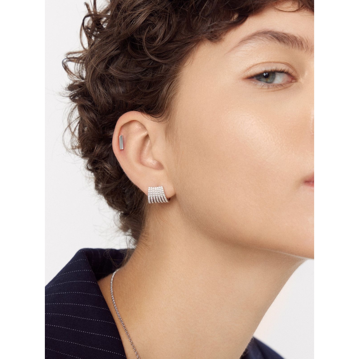 Kolczyki srebrne z cyrkoniami