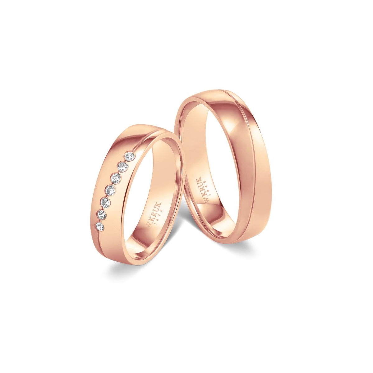 Komplet obrączek złotych GRAZIA