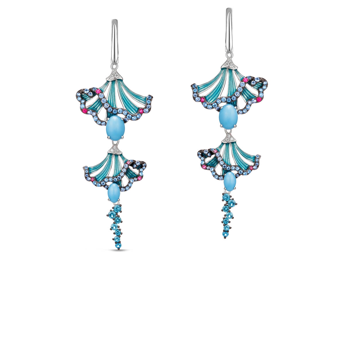 Kolczyki srebrne Imaginarium