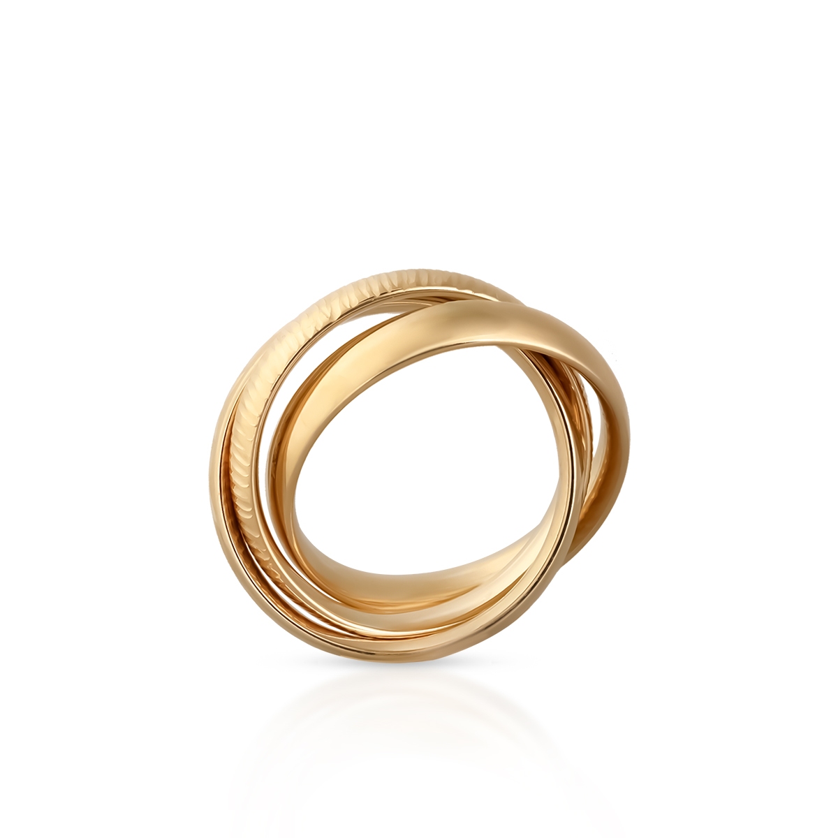 Pierścionek złoty potrójny