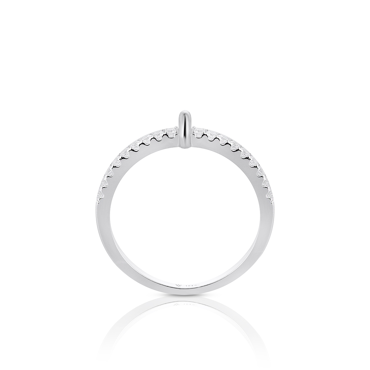 Pierścionek srebrny z cyrkoniami