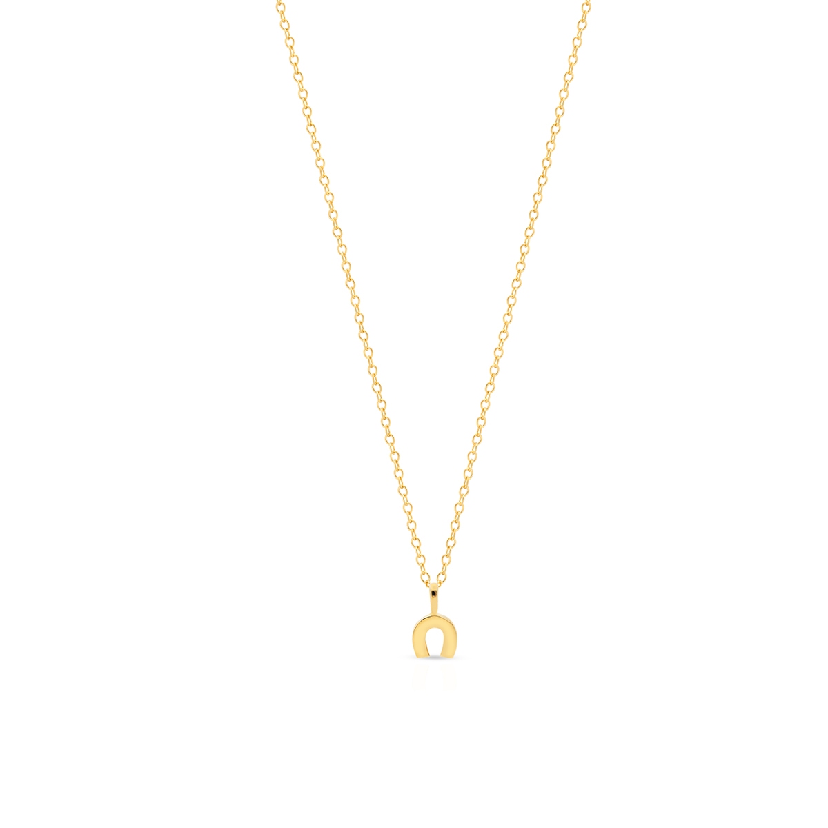 Wisiorek złoty podkowa